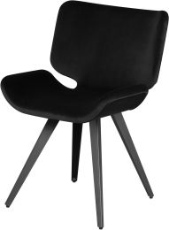 Astra Dining Chair (Shadow Grey with Titanium Legs) 