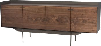 Egon Sideboard Cabinet (Walnut with Bronze Base) 