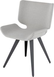 Astra Dining Chair (Stone Grey with Titanium Frame) 