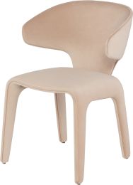 Bandi Dining Chair (Peach Velour) 