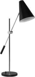 Tivat Table Lamp (Black with Silver Body) 