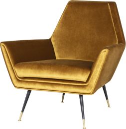 Vanessa Occasional Chair (Mustard with Black Legs) 