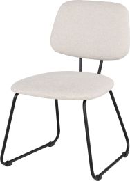 Ofelia Dining Chair (Parchment with Black Frame) 