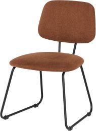 Ofelia Dining Chair (Clay with Black Frame) 