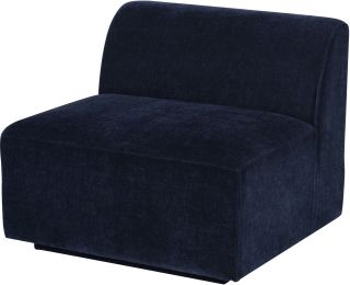 Lilou  Modular Sofa (Center - Twilight with Black Legs) 