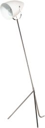 Austin Floor Lamp (White with Silver Body) 