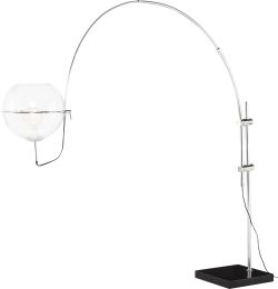 Grand Bend Floor Lamp (Clear with Silver Body) 