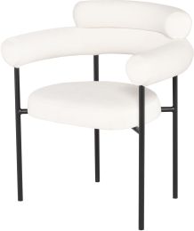 Portia Dining Chair (Oyster Velour) 
