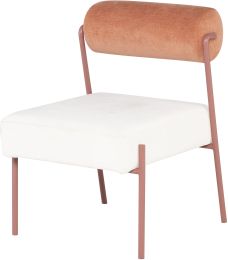 Marni Dining Chair (Nectarine with Oyster Seat with Rust Frame) 