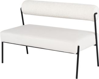 Marni Occasional Bench (Buttermilk with Oyster Velour Seat) 