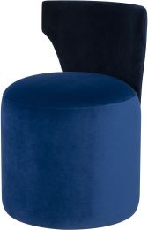 Mina Dining Chair (Dusk Fabric & Sapphire Seat) 