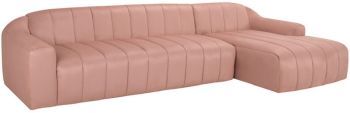 Coraline Sectional Sofa (RHF - Petal Microsuede) 
