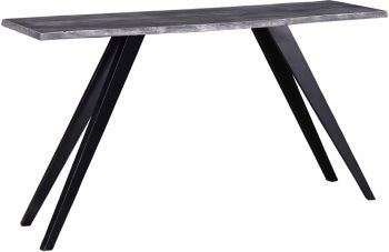 Jett Console Table (Rustic Grey Wood) 