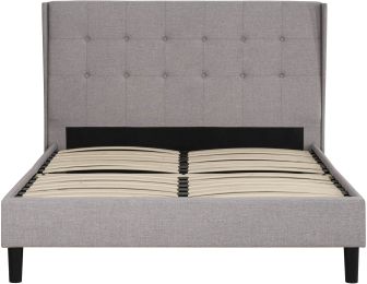 Avian Button Tufted Platform Bed (Double) 