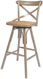 Crossback Counter Stool (Set of 2 - Driftwood) 