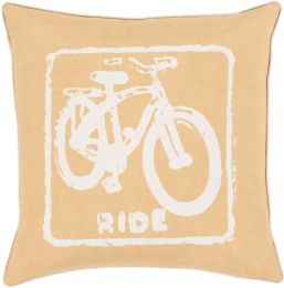Ride Pillow (Gold, Ivory) 