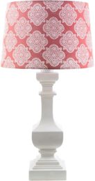 Carolina Table Lamp (Coral Print) 