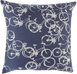 Pedal Pillow (Navy Blue, Light Grey) 
