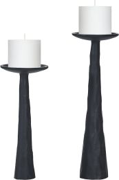 Tilde Tapered Pillar Candle Holders (Set of 2) 