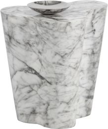 Ava End Table (Large - Marble Look) 