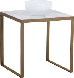 Evert End Table (White) 