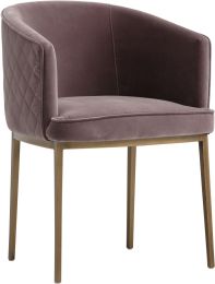 Cornella Dining Armchair (Blush Purple) 