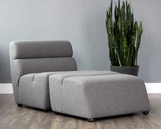 Cornell Modular (Armless Chair - Polo Club Kohl Grey) 