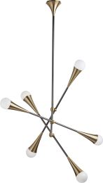Zenith Ceiling Light (Brass And Black) 