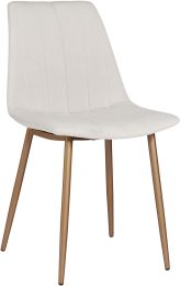 Drew Dining Chair (Set of 2 - Fabric with Champagne Gold Base) 