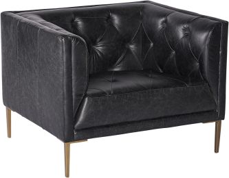Westin Armchair (Vintage Black Night Leather) 