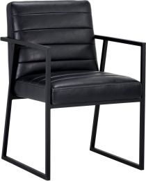 Spyros Dining Armchair (Coal Black) 