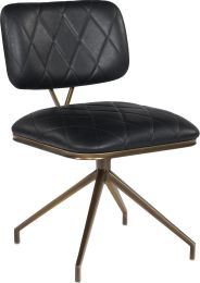Virtu Swivel Dining Chair (Set of 2 - Bravo Black) 