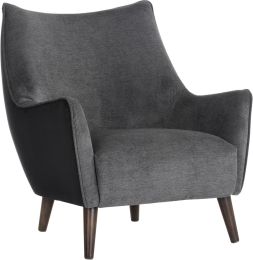 Sorrel Lounge Chair (Polo Club Kohl Grey & Abbington Black) 