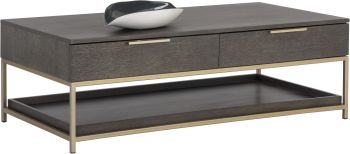 Rebel Coffee Table (Gold & Charcoal Grey) 