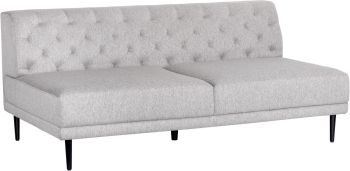 Delmar Armless Sofa (Trounce Aluminum) 