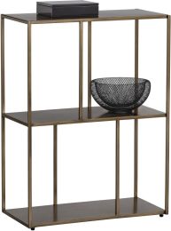 Eiffel Low Bookcase (Small - Antique Brass) 
