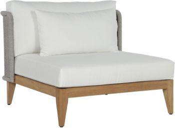 Ibiza Armless Chair (Natural & Regency White) 