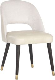 Monae Dining Chair (Bravo Cream & Polo Club Muslin) 