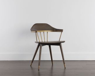 Demi Dining Chair (Dark Brown) 