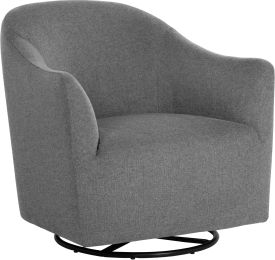 Silvana Glider Lounge Chair (Belfast Koala Grey) 