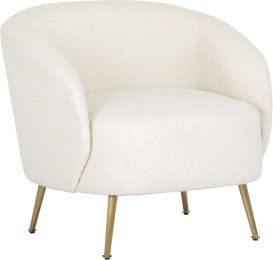 Clea Lounge Chair (Altro White) 