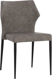 James Stackable Dining Chair (Set of 2 - Bounce Smoke) 
