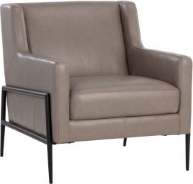 Talula Lounge Chair (Alpine Grey Leather) 