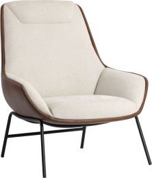 Lucier Lounge Chair (Belfast Oatmeal & Bravo Cognac) 