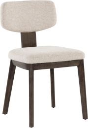 Rickett Dining Chair (Set of 2 - Dark Brown & Dove Cream) 