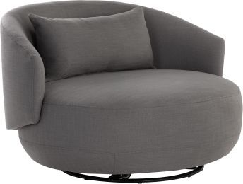 Walsh Swivel Lounge Chair (Effie Smoke) 