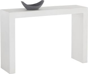 Axle Console Table (White) 