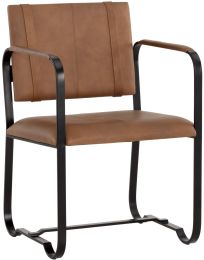 Garrett Office Chair (Cognac Leather) 
