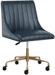Halden Chaise à Bureau (Bleu Ancien) 