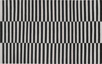 Zigby Hand-Woven Rug (6x9 - Black & Ivory) 
